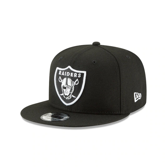 New Era Basic Raiders Snapback - Black/White