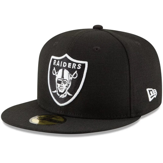 New Era Basic Raiders Cap - Black/White