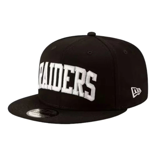 New Era Raiders Block Logo Snapback - Black/White