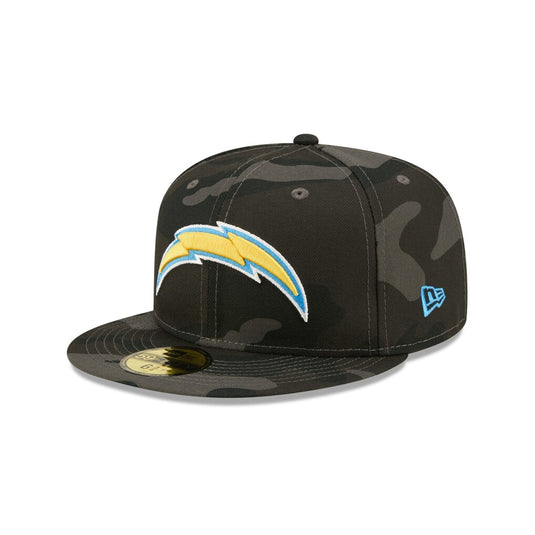 New Era Chargers D3 Camo Cap - Black Camo