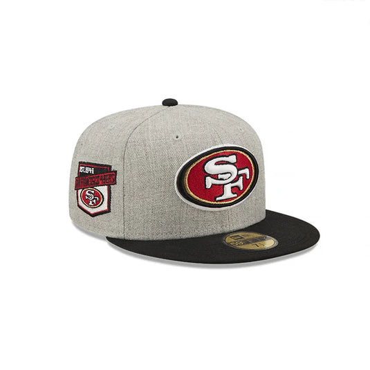 New Era Heather Patch D3 49ers Cap - Heather Gray/OTC