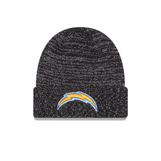New Era Chargers Reflective Knit Beanie - Black/OTC