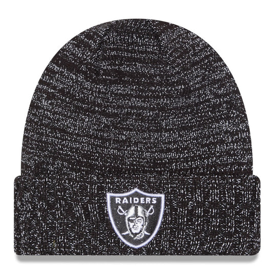 New Era Raiders Reflective Knit Beanie - Black
