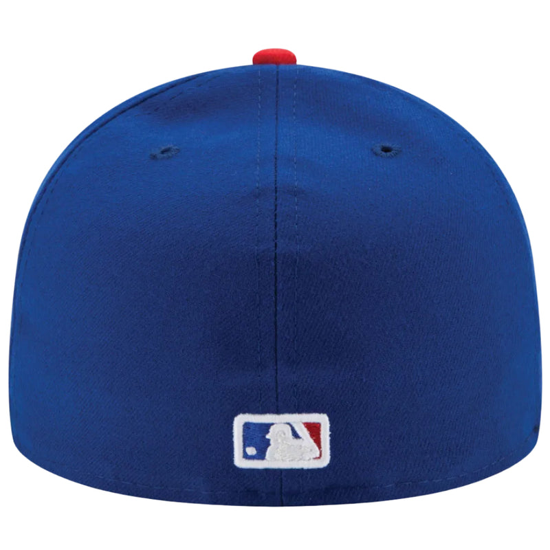 Load image into Gallery viewer, New Era 59Fifty Cap of the Chicago Cubs with an MLB logo on the back center.
