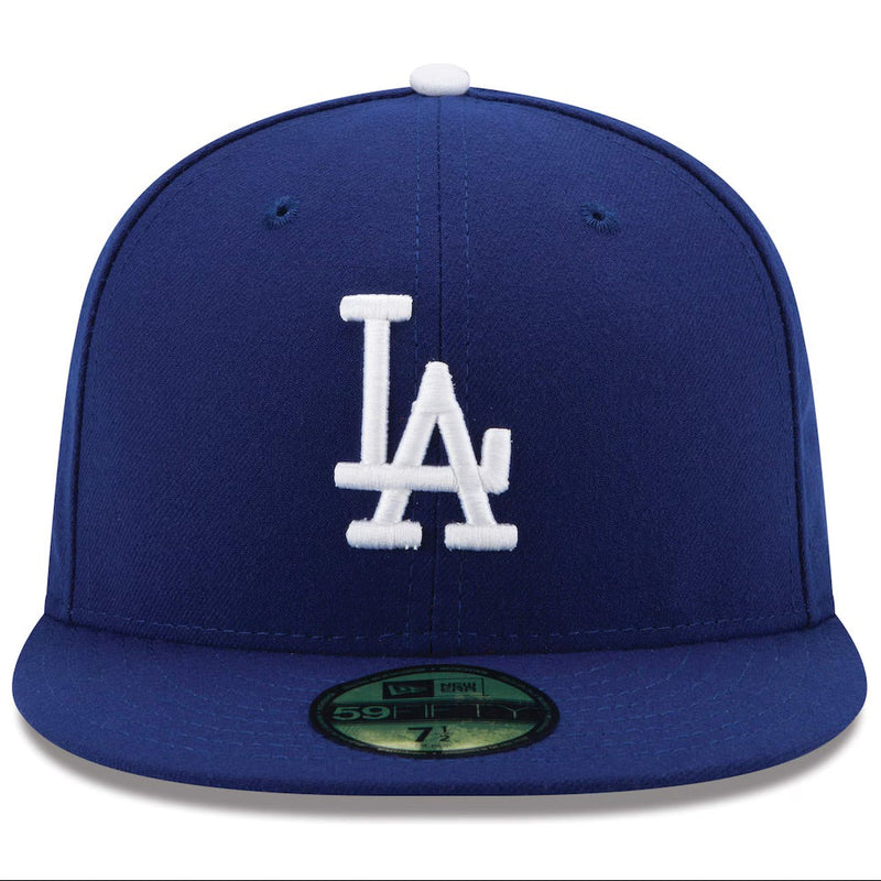 Load image into Gallery viewer, New Era Los Angeles Dodgers Game Cap in original team colors wth a white "LA" logo on the front, center of the crown.

