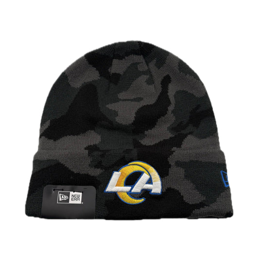 New Era NFL LA Rams Camouflage beanie with a logo on cuff
