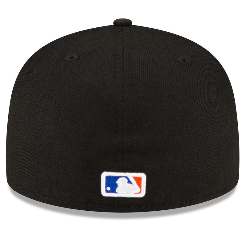 Load image into Gallery viewer, The back of a New Era NY Mets Alt2 Game Cap with the MLB logo on the bottom center. 
