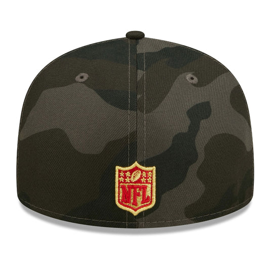 Camouflage baseball cap with NFL logo on a white background