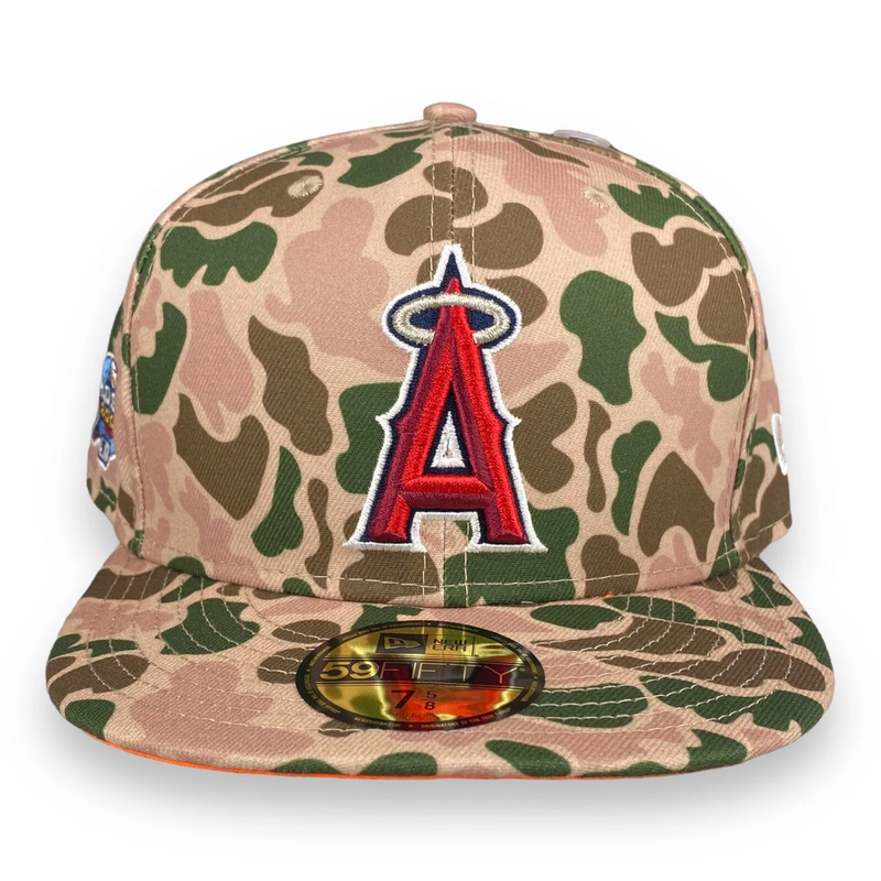Load image into Gallery viewer, Camouflage Angels cap with a logo on a white background
