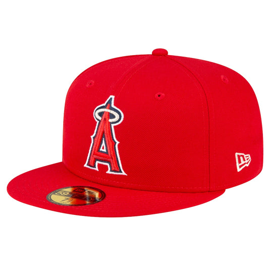 New Era Angels on-field game cap in the original team colors.