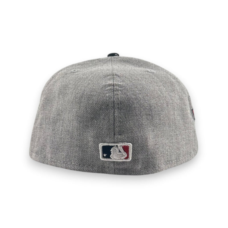Load image into Gallery viewer, Gray baseball cap with a logo on a white background
