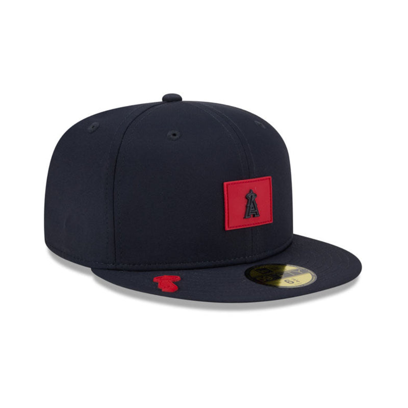 Load image into Gallery viewer, Navy blue Angels cap with red logo patch on a white background
