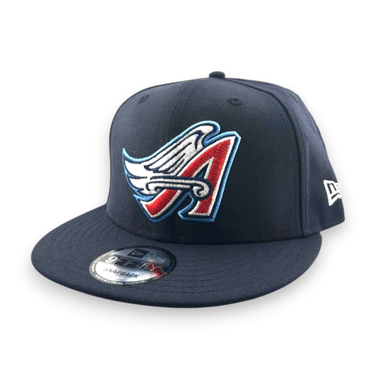 Navy blue cap with an Angels wing logo on a white background