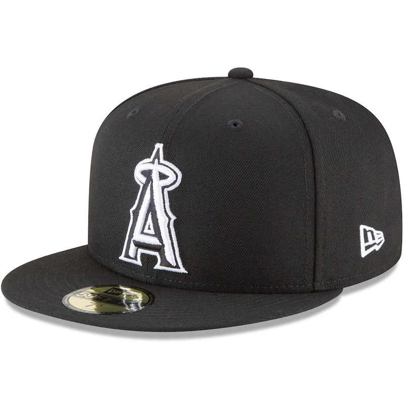 Load image into Gallery viewer, Black Angels cap with white logo on a white background

