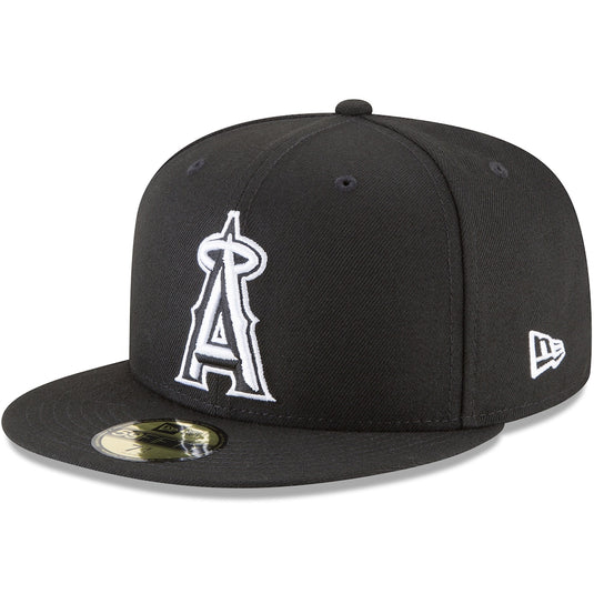 Black Angels cap with white logo on a white background