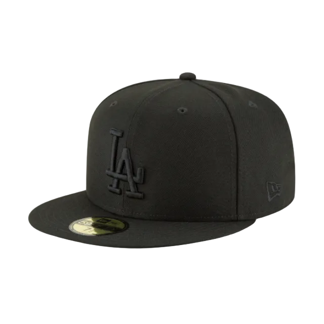 Load image into Gallery viewer, Black baseball cap with LA logo on a white background
