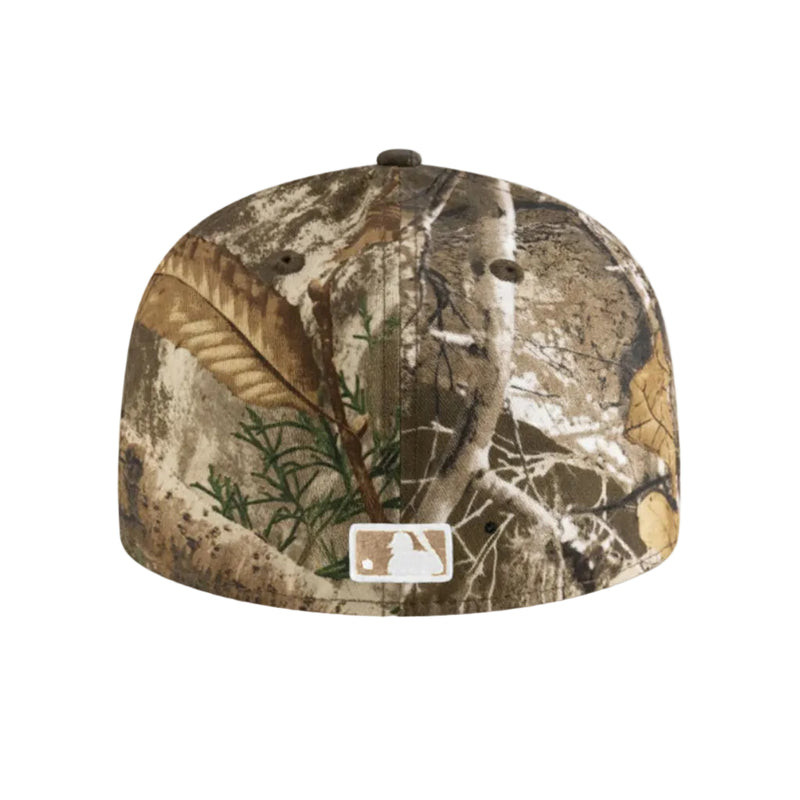 Load image into Gallery viewer, Camouflage baseball cap with a logo on a white background
