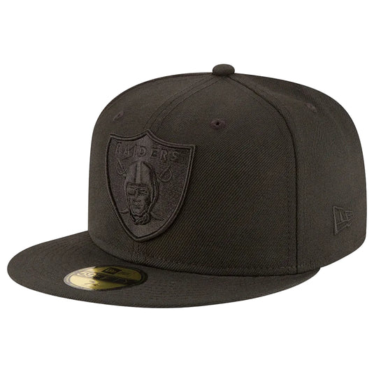 New Era Basic Raiders Cap - Black/Black
