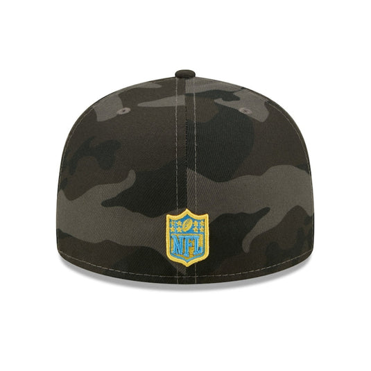 Camouflage baseball cap with NFL logo on a white background