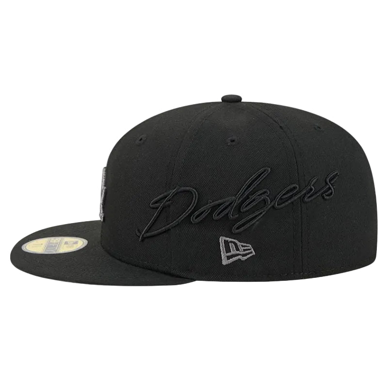 Load image into Gallery viewer, Black baseball cap with a white logo on a white background
