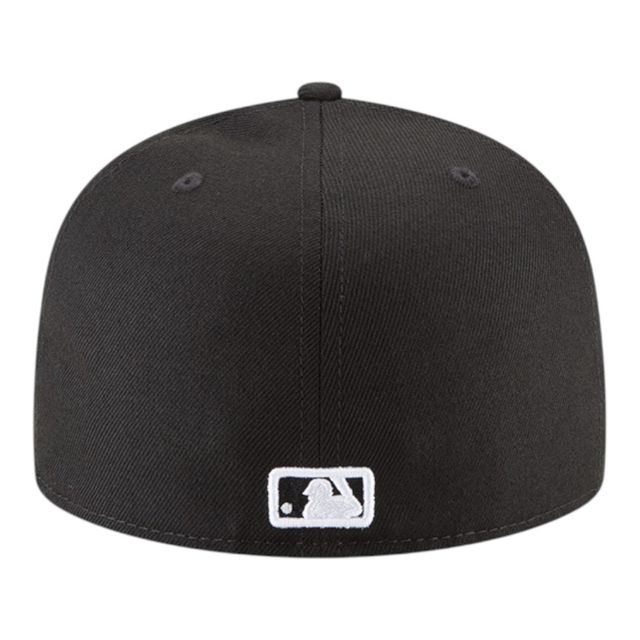 Load image into Gallery viewer, Black baseball cap with MLB logo on a white background
