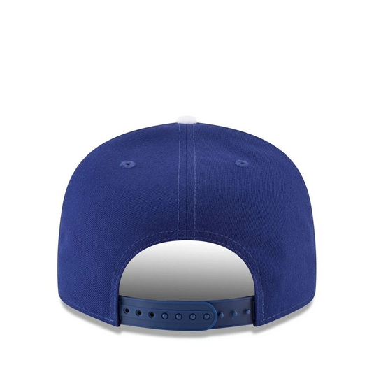 Blue baseball cap on a white background