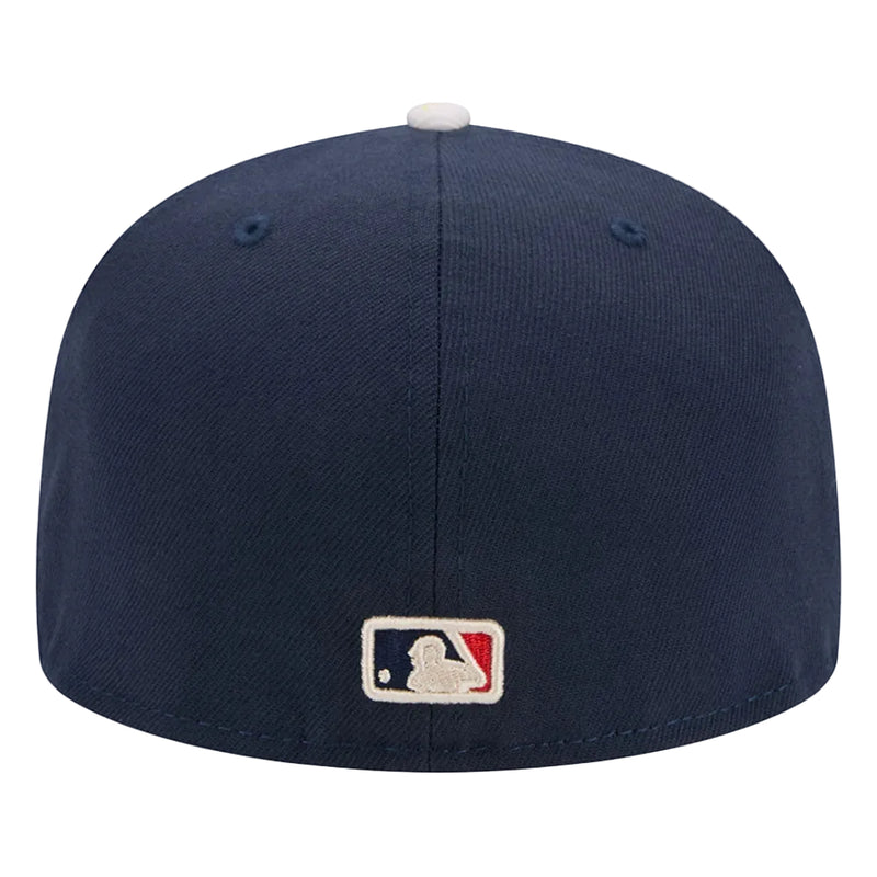 Load image into Gallery viewer, Navy blue baseball cap with MLB logo on a white background
