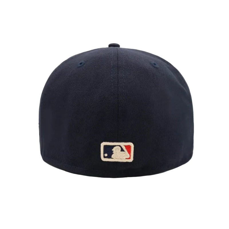 Load image into Gallery viewer, Navy blue baseball cap with MLB logo on a white background
