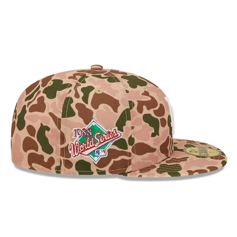 Load image into Gallery viewer, Camouflage baseball cap with World Series logo on a white background
