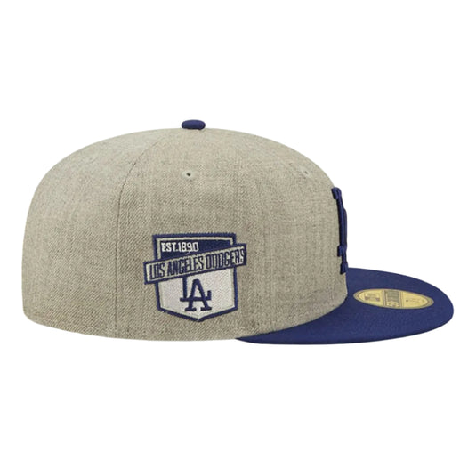 Baseball cap with Los Angeles Dodgers logo and a side patch on a white background