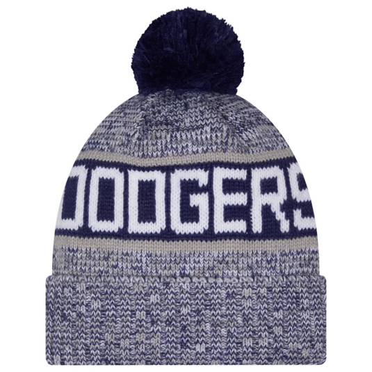 New Era Dodgers Knit Tri Color Beanie - OTC