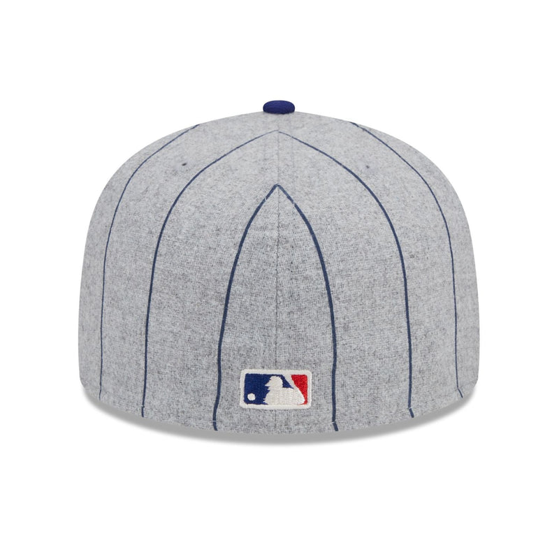 Load image into Gallery viewer, Gray baseball cap with MLB logo on a white background
