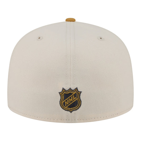 Beige cap with NHL logo on a white background