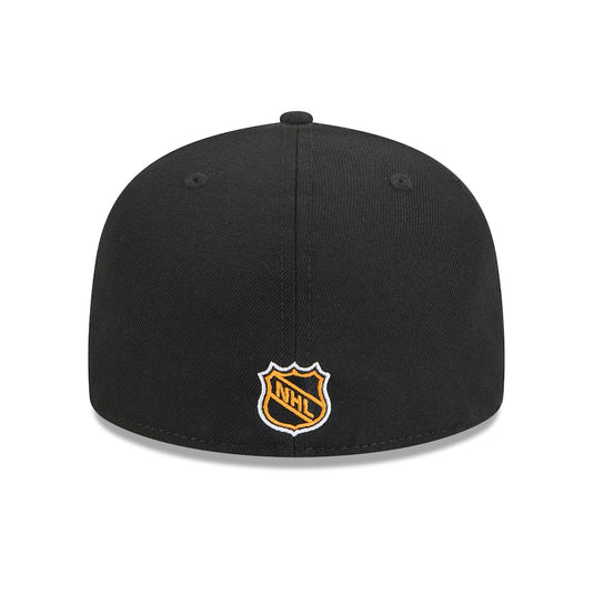 Black cap with NHL logo on a white background