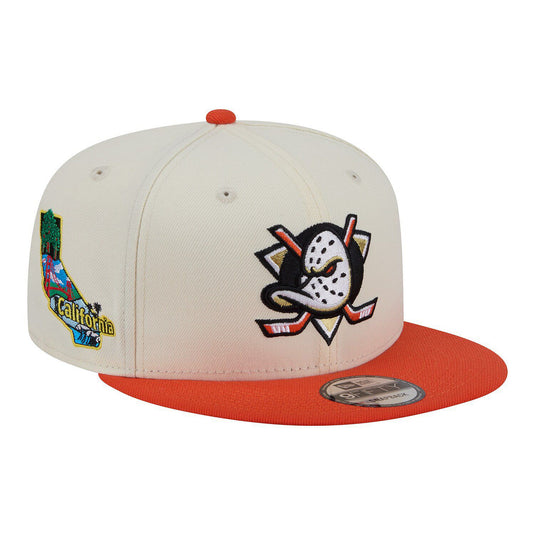 Baseball cap with  Ducks logo and 'California' patch on a white background