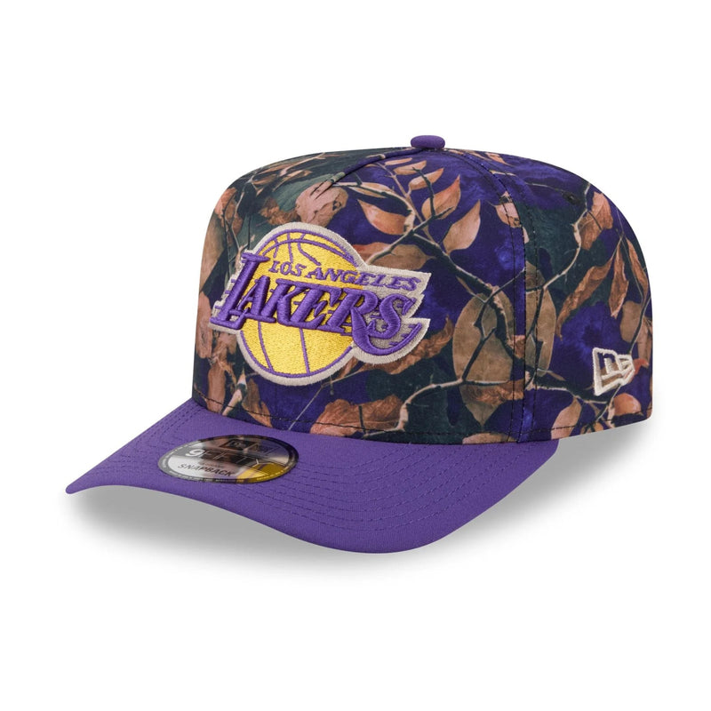 Load image into Gallery viewer, Los Angeles Lakers cap with camouflage pattern on a white background
