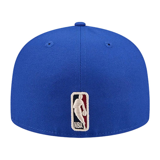 Blue cap with NBA logo on a white background