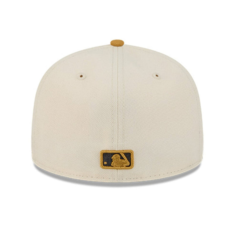 Load image into Gallery viewer, Beige baseball cap with a logo on a white background
