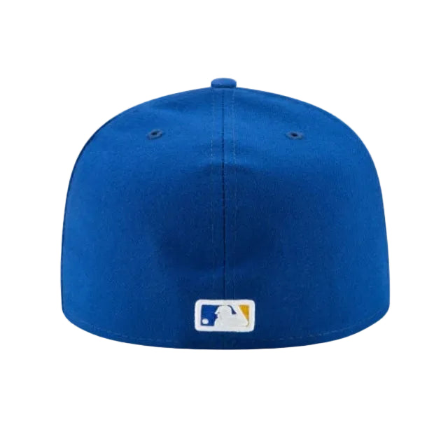 Load image into Gallery viewer, Blue baseball cap with a logo on a white background
