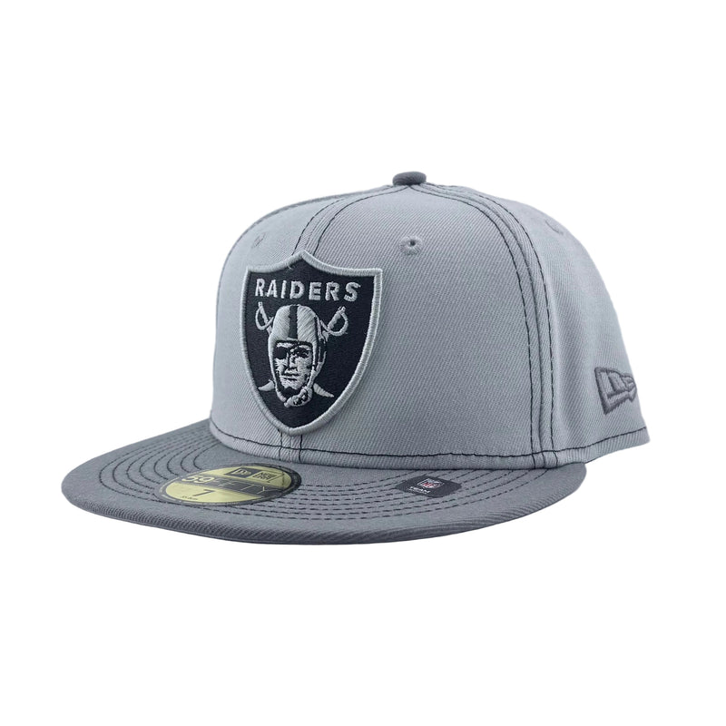 Load image into Gallery viewer, New Era NFL Raiders Graypop 59Fifty Cap

