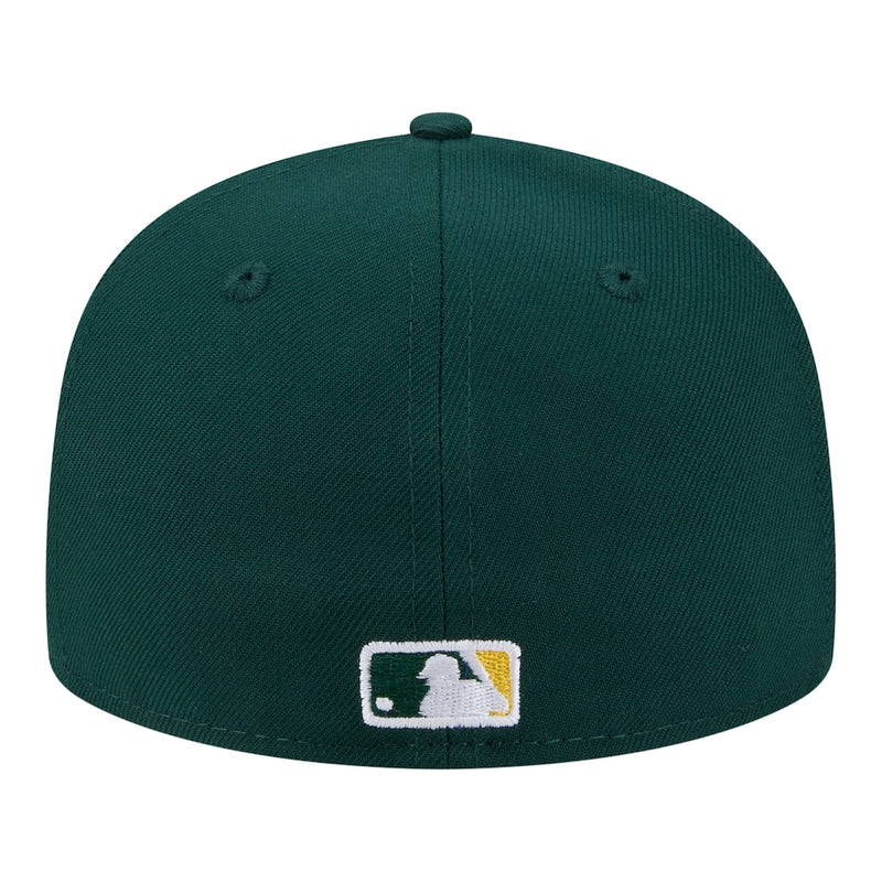 Load image into Gallery viewer, Green baseball cap with MLB logo on a white background
