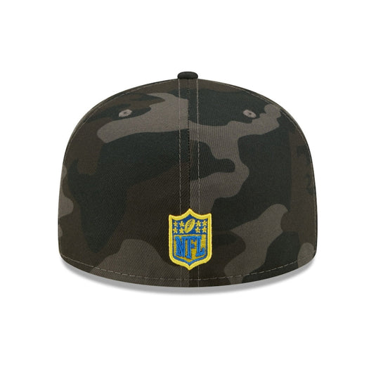 Camouflage baseball cap with NFL logo on a white background