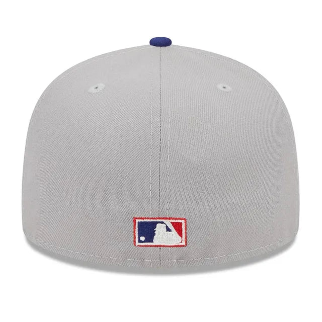 Load image into Gallery viewer, Gray baseball cap with MLB logo on a white background
