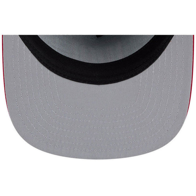 Load image into Gallery viewer, Close-up of the under visor of a cap with black sweatband on a white background
