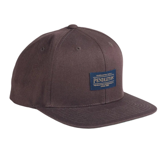 Brown cap with Pendleton logo on a light gray background