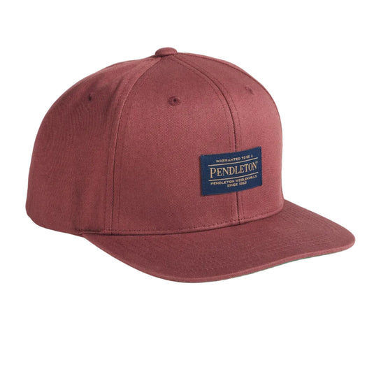 Maroon cap with Pendleton logo on a light gray background