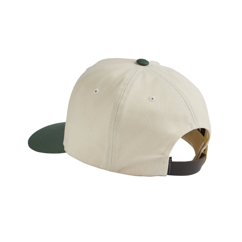 Load image into Gallery viewer, 100% cowhide leather adustable slide strap and on the Pendleton Novelty "P" Letterman Slideback cap. 
