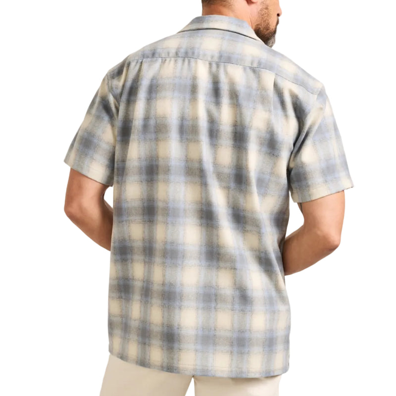 Load image into Gallery viewer, Man wearing a plaid short-sleeve shirt against a plain background
