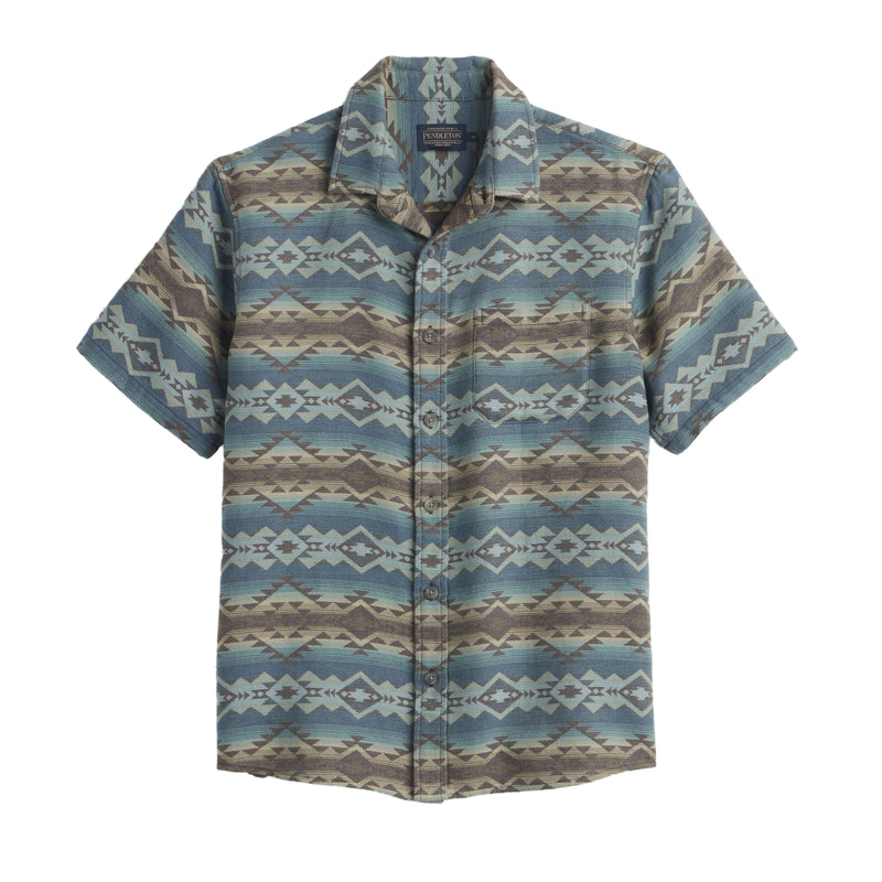 Load image into Gallery viewer, Short-sleeve shirt with a pattern on a white background
