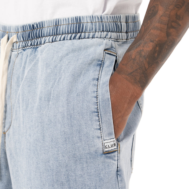 Load image into Gallery viewer, Pro Club Oversized Denim Lounge Short
